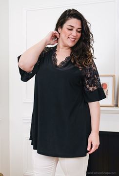 Picture of V NECK TOP WITH LACE